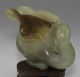 100% Natural Nephrite Hetian Jade Carved Phoenix Bird Horse - Hoof Cup Other photo 5