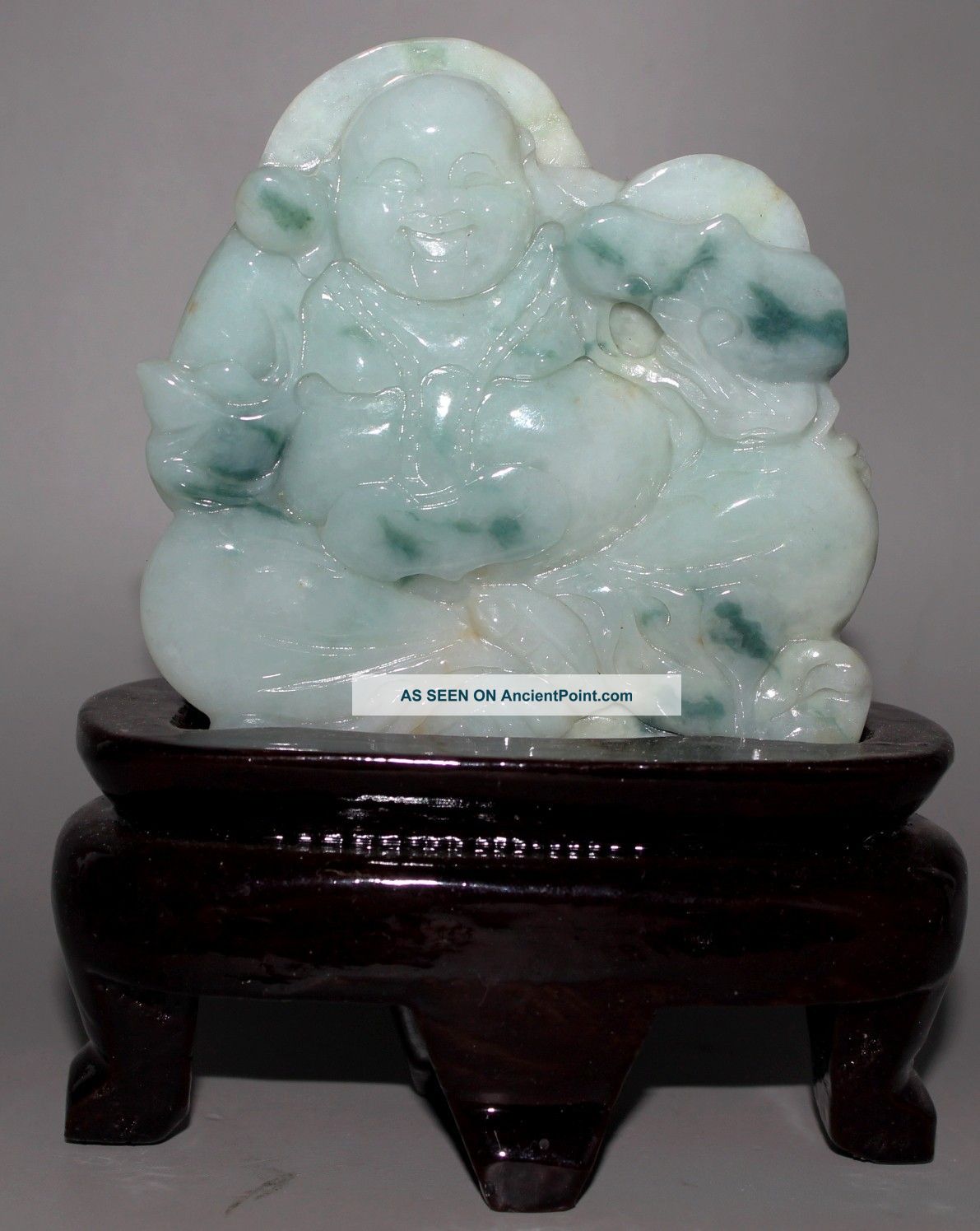100% Natural Jadeite Carved Buddha Statue Buddha photo