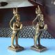 2pcs Kinnaree Mythical Creature Sawasdee Amulet Thai Brass Angel Charm Statue Amulets photo 2