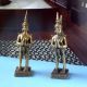 2pcs Kinnaree Mythical Creature Sawasdee Amulet Thai Brass Angel Charm Statue Amulets photo 3