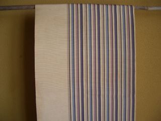 Japanese Antique Obi Stripes Of Color There Is A Stain photo
