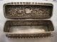 Victorian Sterling Silver Repousse & Ruffled Edge Hinged Snuff Box C1900 Sterling Silver (.925) photo 8