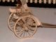 Sterling Silver Rare Hand Made Rickshaw W/rolling Wheels & Collapsible Roof Miniatures photo 3