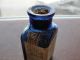 Cobalt Blue Peptenzyme Powder Medicine Bottle Reed & Carnrick Jersey City Nj Bottles & Jars photo 1