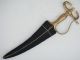 19th C Lion Face Dagger With Gold Damascene Work With Fine Wootz Steel Middle East photo 3