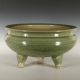 Lg.  Antique Chinese Porcelain Longquan Celadon Tripod Censer Incense Burner Incense Burners photo 1