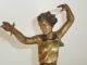 Art Deco Spelter Figure Of A Fencer Modeled On Peter Pan Art Deco photo 2
