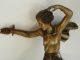 Art Deco Spelter Figure Of A Fencer Modeled On Peter Pan Art Deco photo 4