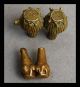 2 Pairs Of Drums,  18 - 19thc Akan Gold Weights Other photo 2