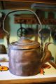Primitive Antique Early Copper Tea Kettle Old Country Piece Primitives photo 3