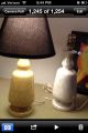 Mid Century Modern Speckled Ceramic Table Lamps Yellow White Mid-Century Modernism photo 4