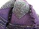 Antique Victorian Steel Beaded Purple Hand Crochet Reticule Drawstring Purse Victorian photo 11