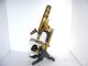 Fine Brass Microscope - Chem: Soc: By Baker Of London With Zeiss Lenses Other photo 1