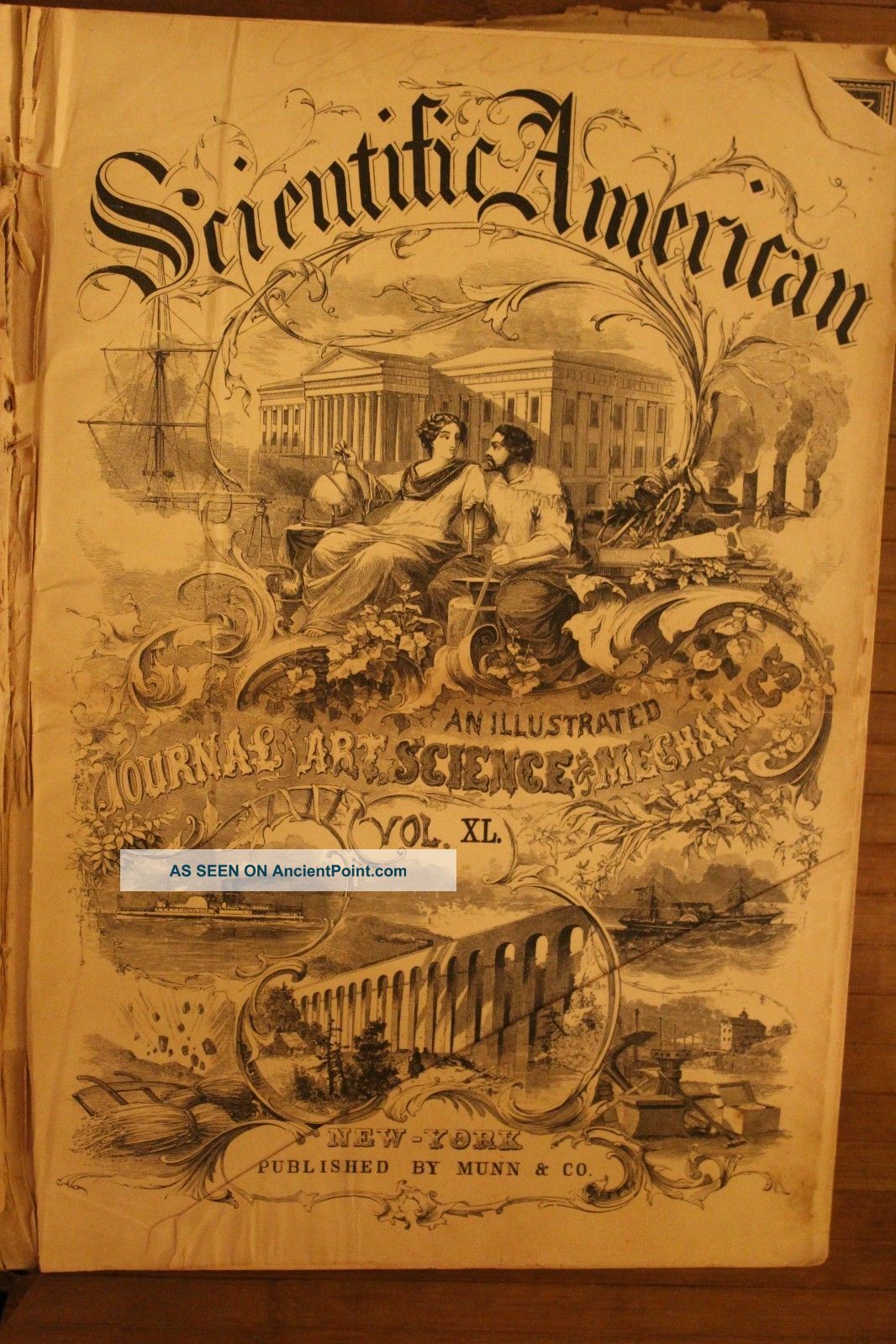 Scientific American One Full Year 1879 Fabulous Artwork Articles Advertisements Other photo