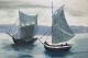 Vintage 1966 Oil On Board Painting Italian Sailboats Moored Myra Vicchio Nr Yqz Other photo 3