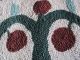 Folky Folk Art Primitive Apple Tree Handmade Wool Hooked Rug 40 