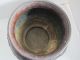 Antique Japanese Bronze Pot With Birds And Branches Relief 8.  75 