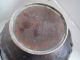 Antique Japanese Bronze Pot With Birds And Branches Relief 8.  75 