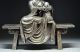 Huge Chinese Copper Gilt Silver Fine Carving Bench Buddha Nr Top Free Shippi Other photo 3