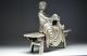 Huge Chinese Copper Gilt Silver Fine Carving Bench Buddha Nr Top Free Shippi Other photo 5
