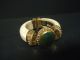 Antique Cabochon Bangle Cuff Bracelet - Made In India W/ Label,  Nr India photo 1