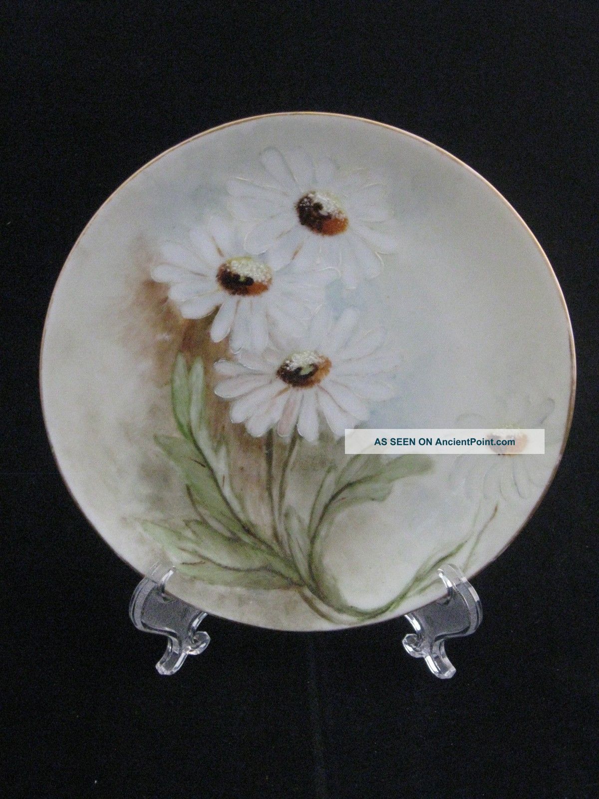 Antique Weimar Germany Hand Painted Fine Porcelain Dessert Plate Signed Roddy Plates & Chargers photo