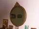 Antique Large Round Victorian Wall Mirror Gold Gilt Old Wood Gesso Art Deco Vtg Mirrors photo 2