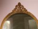 Antique Large Round Victorian Wall Mirror Gold Gilt Old Wood Gesso Art Deco Vtg Mirrors photo 3