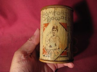 Antique 19th C Comfort Powder Paper Label Medicinal Advertising photo
