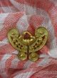 Across The Puddle Pre - Columbian 24k Gp Tairona Carved Butterfly Brooch Latin American photo 2