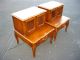 Pair Of 2 Vintage French Provincial Wood Nightstands - White Furniture Co. Post-1950 photo 1