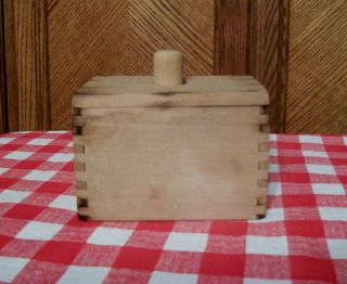 Antique Primitive Wooden Butter Press Mold Grandma ' S Early 1900 ' S photo