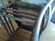 Antique High - Back School House Chair Brown Paint Wooden Mass.  Conn.  Northeast Primitives photo 5