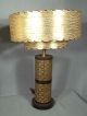Pair Pierced Brass Lamps With Shades - Mid Century Modern Mid-Century Modernism photo 3