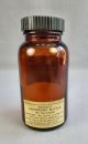 Vtg Merck Amber Glass Apothecary Bottle W Bakelite Lid Cap Amidopyrine Bottles & Jars photo 1