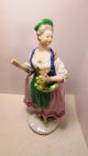 1880s Augarten Wien Austria Royal Vienna Porcelain Figure Lady Statue Pottery Figurines photo 1