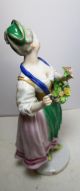 1880s Augarten Wien Austria Royal Vienna Porcelain Figure Lady Statue Pottery Figurines photo 2
