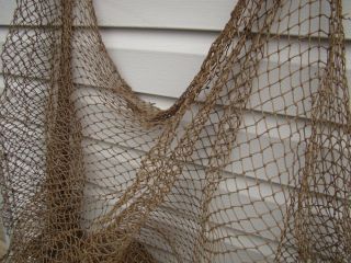 Authentic Fish Netting 20 ' X 20 ' Vintage Fishing Net Big 20 Ft X 20 Ft photo