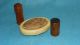 (2) Antique Victorian Wooden Needle Cases Treenware Vintage Sewing Collectibles Needles & Cases photo 1