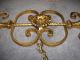 Vintage Italian Tole Wrought Iron Victorian Sconce Chandelier Wall Fixture Old Chandeliers, Fixtures, Sconces photo 5
