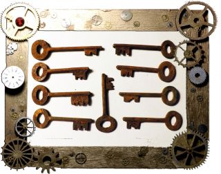1800 ' S Antique Keys {9} Steampunk Collectibles & Wedding Supplies Keys Only photo