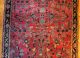 Antique 1920s Sarouk Oriental Wool Rug,  Fine Quality,  Clean Condition Medium (4x6-6x9) photo 2
