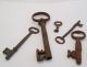 Five Rusty Antique Mortise Lock Skeleton Keys Antique Door Keys 1 Day Only Locks & Keys photo 9