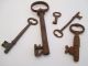 Five Rusty Antique Mortise Lock Skeleton Keys Antique Door Keys 1 Day Only Locks & Keys photo 10