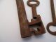 Five Rusty Antique Mortise Lock Skeleton Keys Antique Door Keys 1 Day Only Locks & Keys photo 1