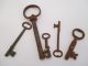 Five Rusty Antique Mortise Lock Skeleton Keys Antique Door Keys 1 Day Only Locks & Keys photo 2
