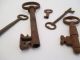 Five Rusty Antique Mortise Lock Skeleton Keys Antique Door Keys 1 Day Only Locks & Keys photo 8