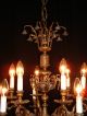 Vintage French Shabby Bronze Chic Chandelier With Cherubs Chandeliers, Fixtures, Sconces photo 10