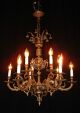 Vintage French Shabby Bronze Chic Chandelier With Cherubs Chandeliers, Fixtures, Sconces photo 11
