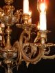 Vintage French Shabby Bronze Chic Chandelier With Cherubs Chandeliers, Fixtures, Sconces photo 5